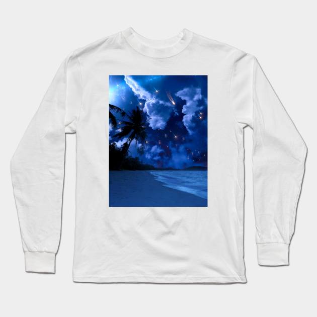 Tropical Showers Long Sleeve T-Shirt by LumiFantasy